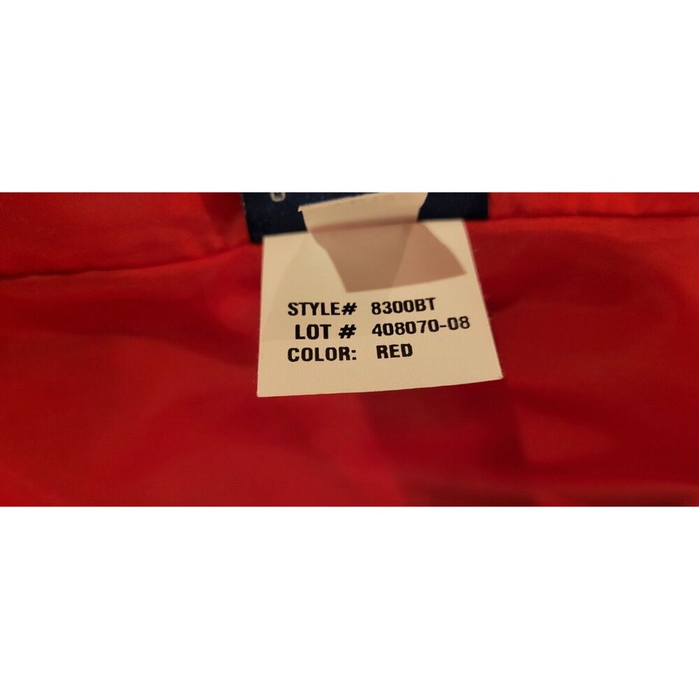 Mackintosh New England Women's Large Red Removable Hood Snap Button Rain Jacket - Picture 12 of 15